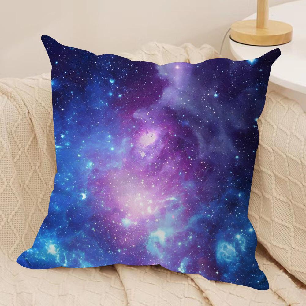 Starry Sky Cushion Cover Soft Plush Fabric DoubleSided Printed Cushion Covers for All Seasons Modern HomeDecor Gift