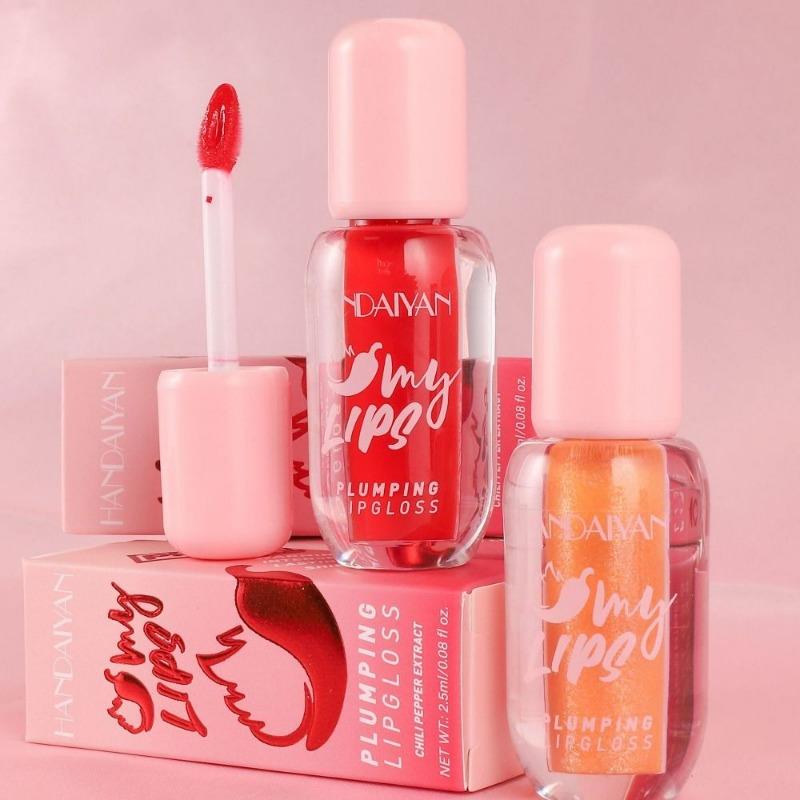 Water-gloss Mirror Lip Glaze, Plump Lips, Pearlescent Lip Gloss, Handaiyan Long-lasting Moisturizing and Moisturizing Lip Dye