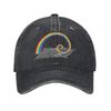 Spiralna spirala Fibonacciego Złoty podział Tęczowa czapka z daszkiem Retro zniszczony dżins prany Geek Matematyka Snapback Czapka Unisex Czapka outdoorowa