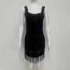 Elegant Beaded Spaghetti Strap Bandage Dress - Sexy, Formal Party Wear