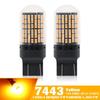 T20 7443 W21/5W 144SMD Amber LED Canbus Turn Signal Indicator Light Bulbs 12V,2pcs.