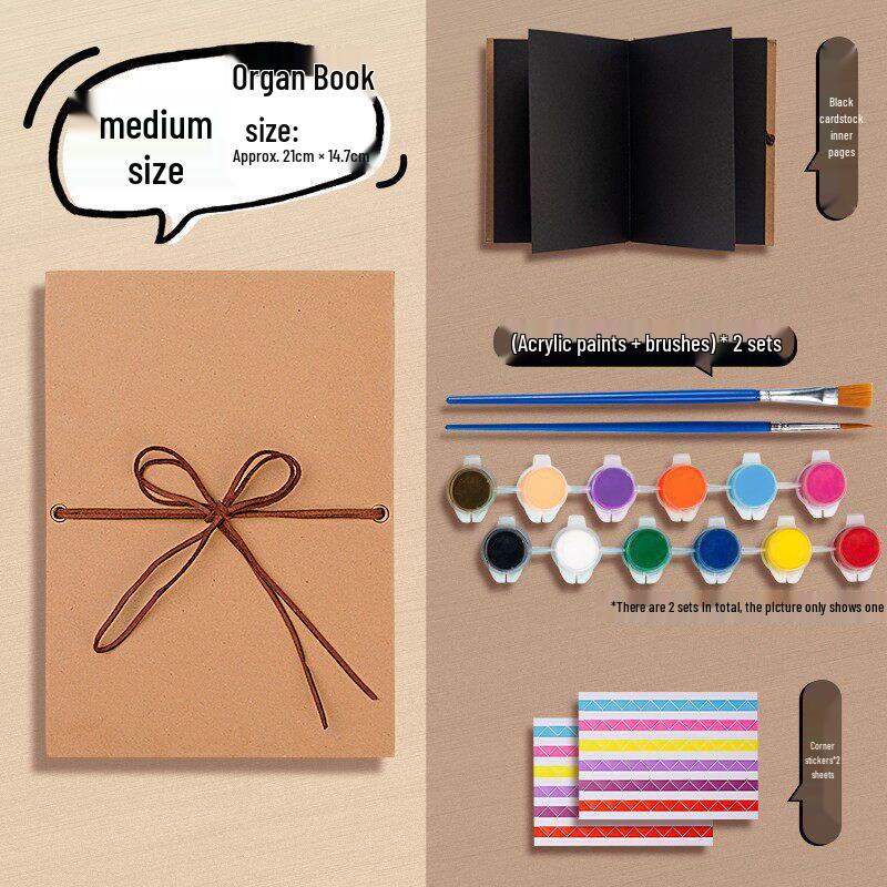 Acrylic DIY Photo Album: Handmade Memory Journal with Creative Graffiti and Loose-Leaf Design