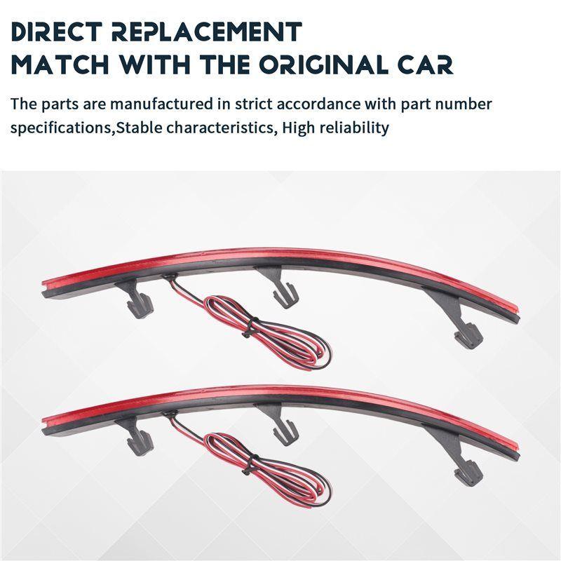 For VW Tiguan 2 II MK2 AD/BW 2017-2020 Rear Bumper Car Brake Signal Turn Reflector Taillight Light