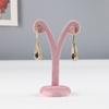 Pink Jewelry Display Props Elegant Jewelry Stand Velvets Fabric Material Jewelry Display Tray for Rings Earring Necklace