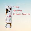 12/24/36/48/72 Hole Colorful Cloth Pencil Case Stationery Pencil Storage Bag Pencil roll School Student Supplies Paint Brush Bag