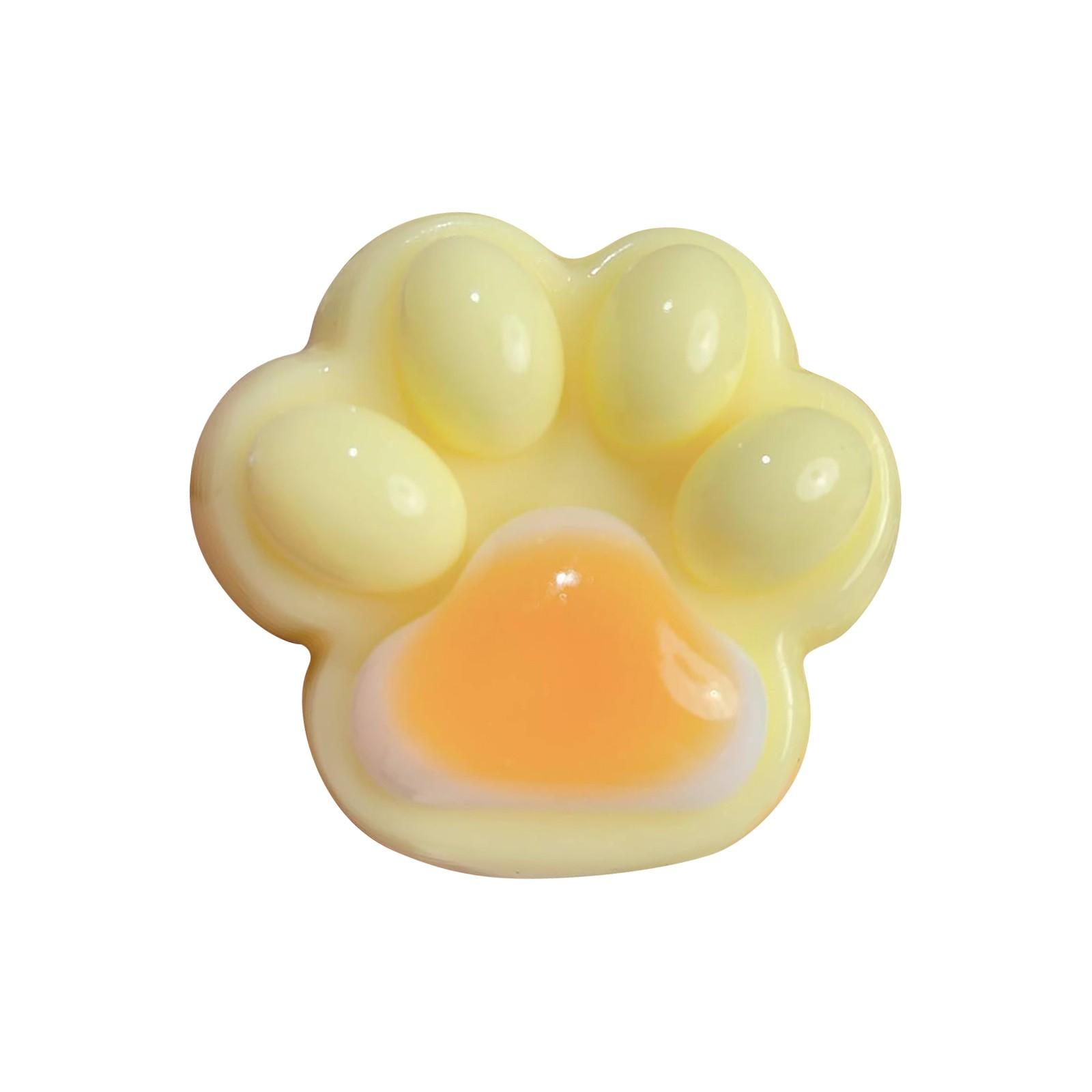 

Трехцветные радужные кошачьи коготки Pinch Cat Claws Новая уникальная декомпрессионная игрушка Грязевой липкий мешок One Size жёлтый