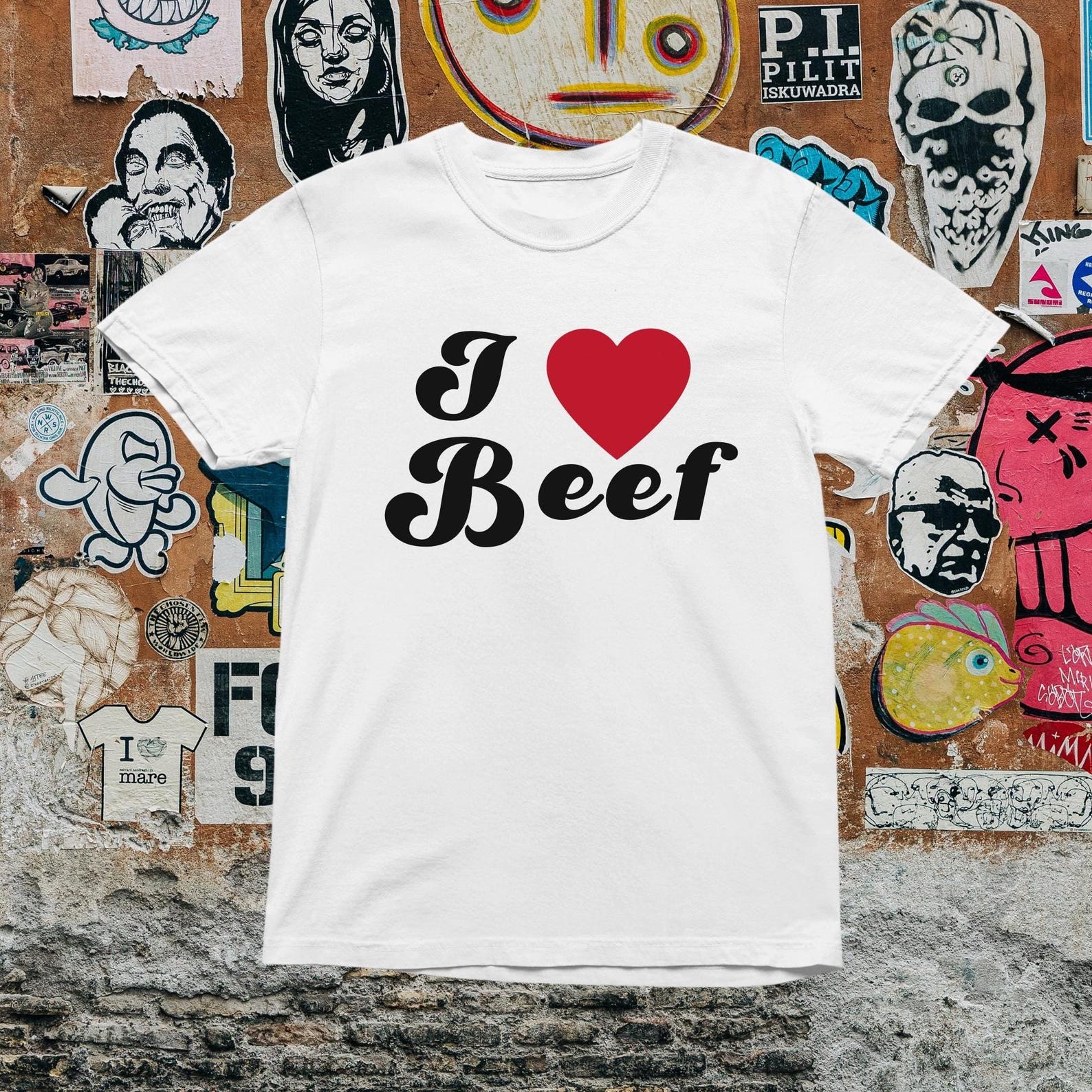 I Love Beef T shirt | y2k | aesthetics | 90s | 2000s 3XL
