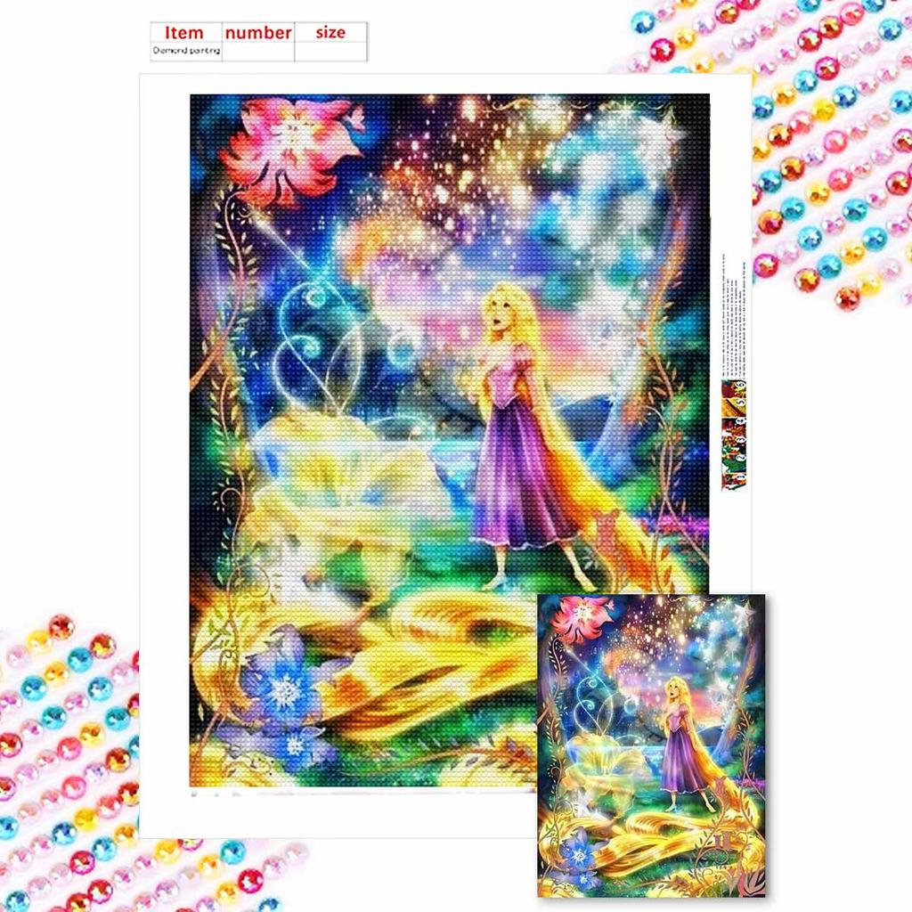 5D Diy Diamond Painting The Beautiful Rapunzel Full Drill Rhinestones Mosaic Embroidery Handmade Products Home Decor Gift