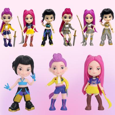 Anime Demon Hunters Q Version Figure Model Cartoon Gaming Peripherals Desk Decoration Collection Collection Toy For Fans Gift