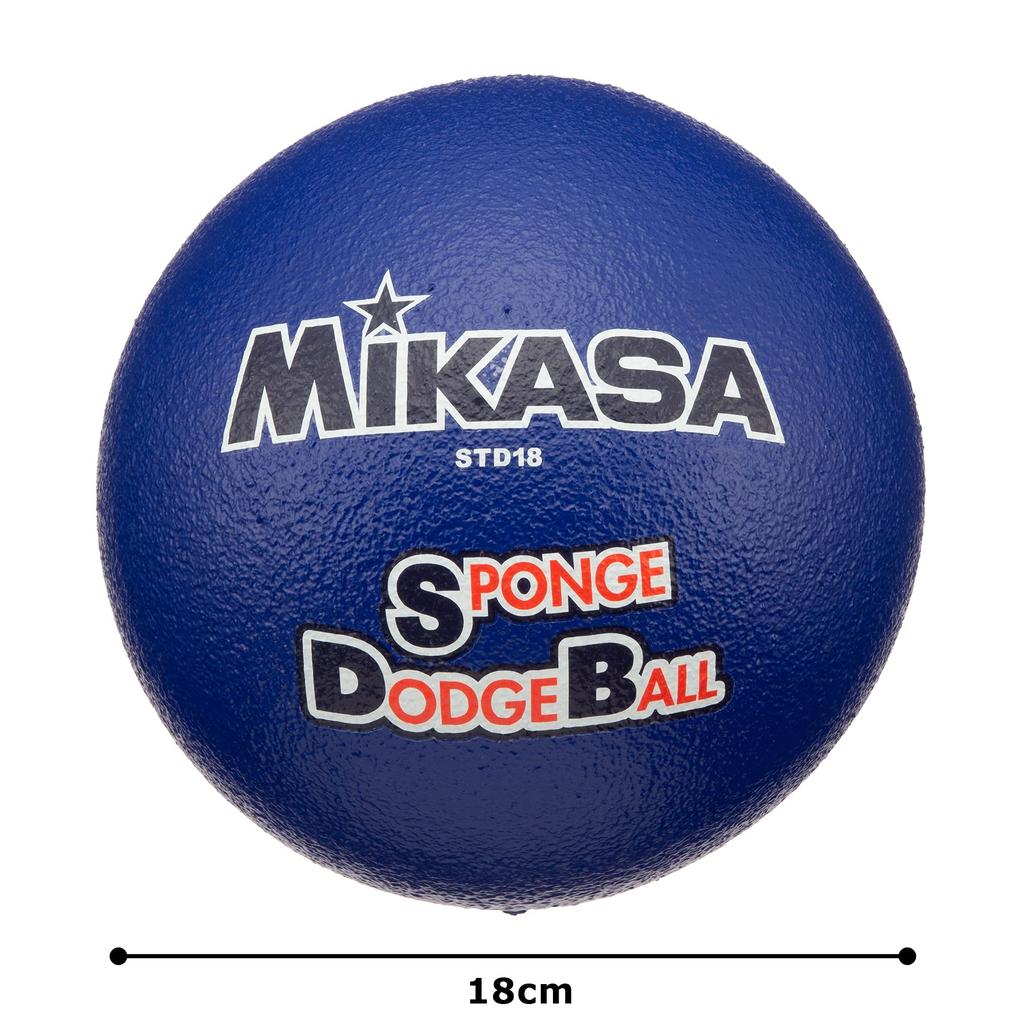 MIKASA Sponge Dodgeball, 57cm (for Preschoolers To Elementary School Students), 135g, Blue, STD-18 BL