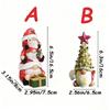 Christmas Faceless Gnome Ornament Resin Santa Claus Decoration Christmas Party Decoration Room Desktop Ornament Holiday Gifts