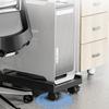 Adjustable Mobile CPU Stand Ventilated Computer Tower Stand PC Tower Stand with 4 Caster Wheels Fits Most PC Under Desk Holder