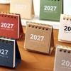 Standing Base 2027 Desk Calendar Mini Flip Calendar New Mini Calendar  Daily Planning