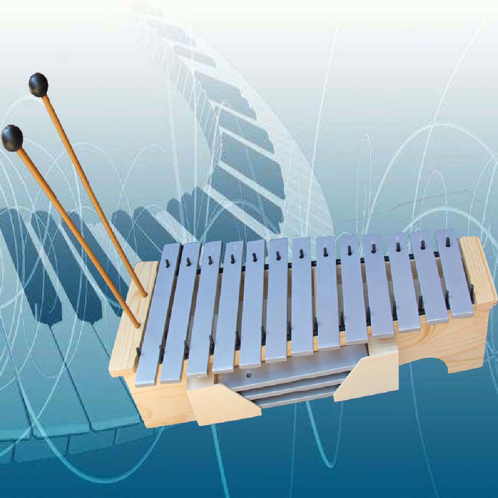 Thirteen-Tone Aluminum Plate Glockenspiel for Teaching