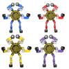 Foldable Fidget Spinner Colorful Metal Gyro Mechanical Smooth Rotatable Decompression Chain Toy Desk Toy Gifts