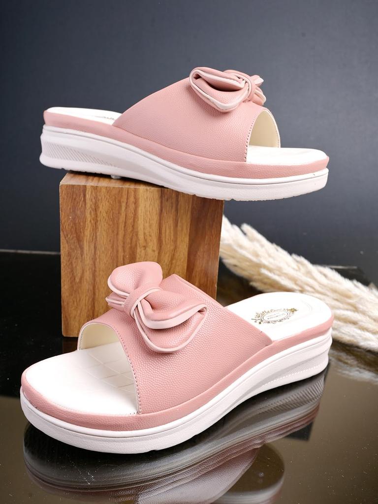 Shoetopia Womens Stylish Comfort Sandals | Open Toe Slip-On Casual Ethnic Daily Wear Sandals for Women & Girls