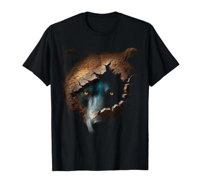 Bear Artwork Animal Fantasy Creative Animal Motif Bear T-Shirt