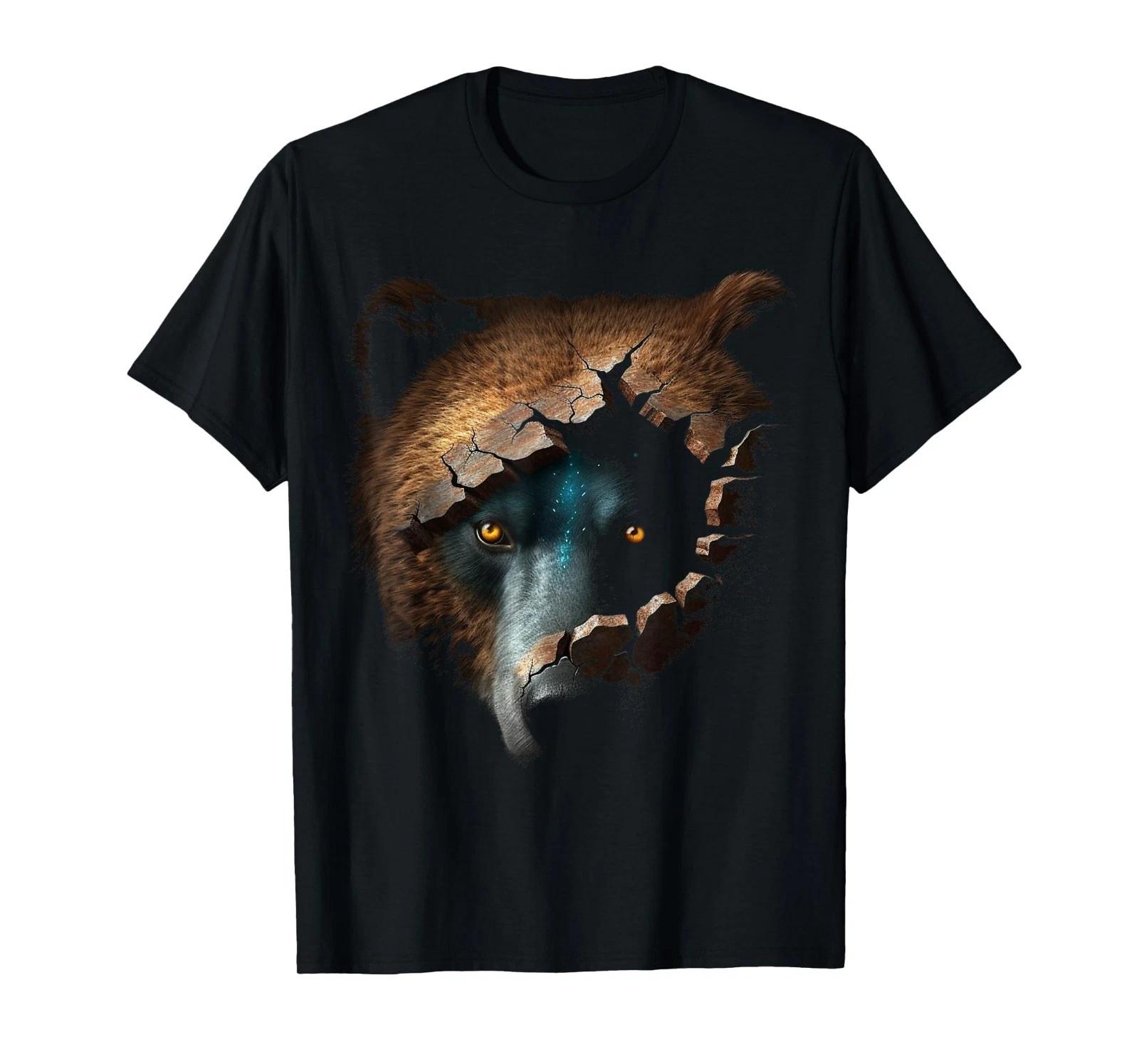 

Bear Artwork Animal Fantasy Creative Animal Motif Bear T-Shirt S