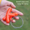 Stainless Steel Cable Saw Hand Pocket String Rope Saw with Handle Ergonomic Grip Portable Emergency Survival Saw PVC Pipe Cutting Tool