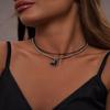 Y2k Necklace Adjustable Heart Pendant Necklace Collarbone Chain Fashionable Light Luxury Jewelry For Daily Wear Evening Events