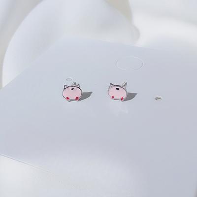 Pig Stud Earrings Female Cute Cute Cute Drop Glue Ear Jewelry Fun Creative Korean Version of Niche Design Accessories