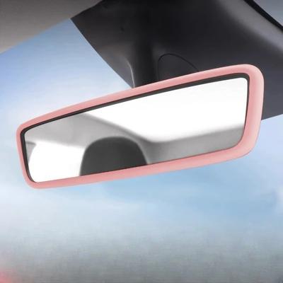 Silicone Rear View Mirror Protector Frame for Model 3 Y S X Center Console Accessories Interior Rearview Cover Rubber Case
