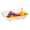 Rectangle Appetizer Platters With Draining Hole Snack Serving Bowl Home Decor Modern Fruit Bowl Countertop Dessert Display Plate