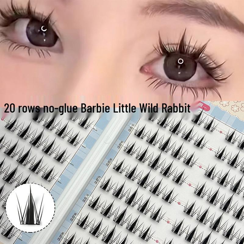 20-Row Large Capacity Glue-Free Beginner-Friendly Natural False Eyelashes