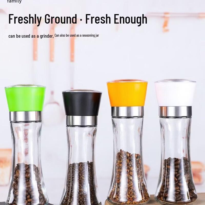 Zhishi Adjustable Manual Glass Pepper Grinder