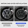 VEMZG1 For VW Volkswagen Jetta MK5 Golf fashion Car ABS Plastic Steering Wheel Logo Circle Trim Sticker For Volkswagen VW Golf Polo Jet