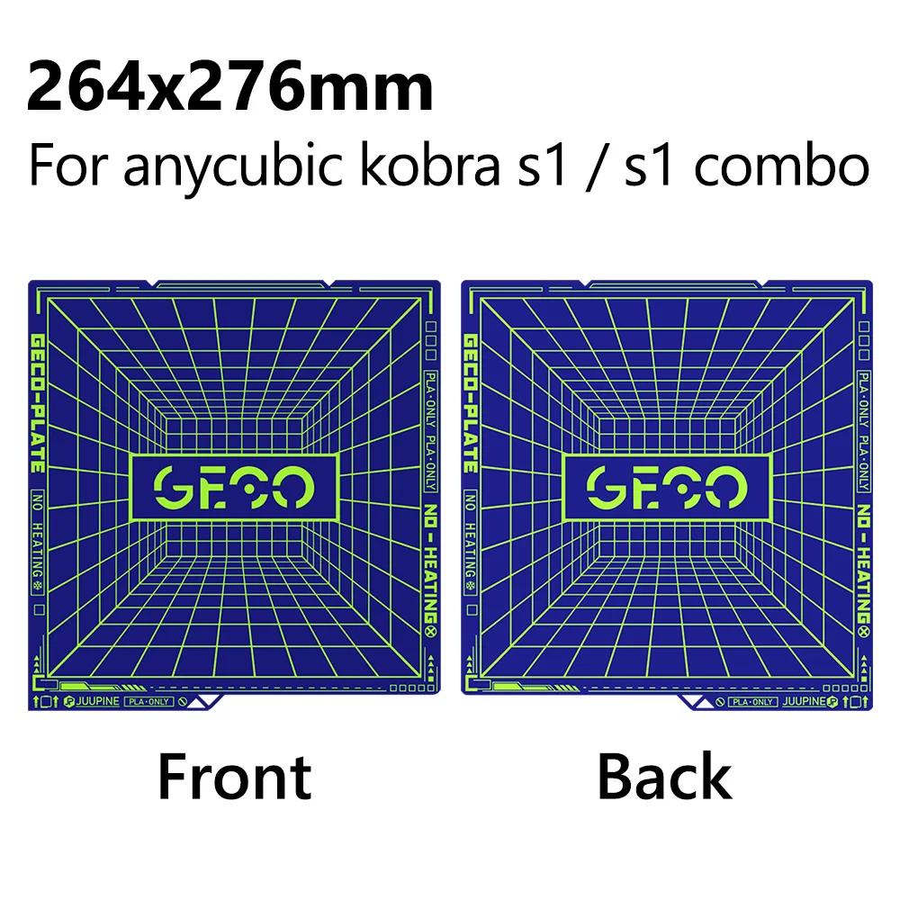 GECO Platte Pla Kaltbauplatte Für X1C P1S P2S A1 Kobra S1 K1c Ender 3 Se K1 Max Kein Verstopfen Federstahl Super Haftung