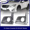 Hoping Front Fog Lamp Cover For Subaru XV Crosstrek 2016-2017  Front Driving Fog Light Decorativ Trim Foglamp Bezel Hood