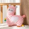 Soft Plush Stuffed Animal Teething Toy for Babies with Cracker Paper Teether and Texture Designs for Newborns Comfort