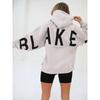 Women's Crew Neck Long Sleeve Letter Printed Oversized Sweatshirt Casual Top