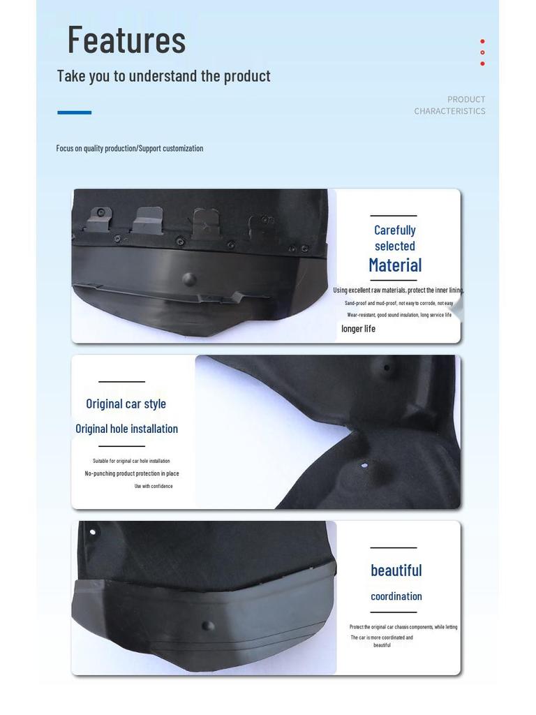 Compatible Wheel Fenders & Mudguards for Chrysler 300C/Grand Voyager (Left & Right)