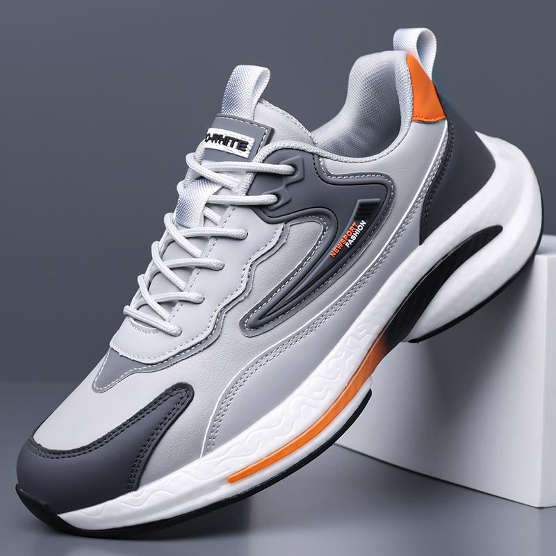 Men's Sports Shoes, Men's Spring Casual Breathable Running Shoes, Men's Thick-Soled Dad Shoes