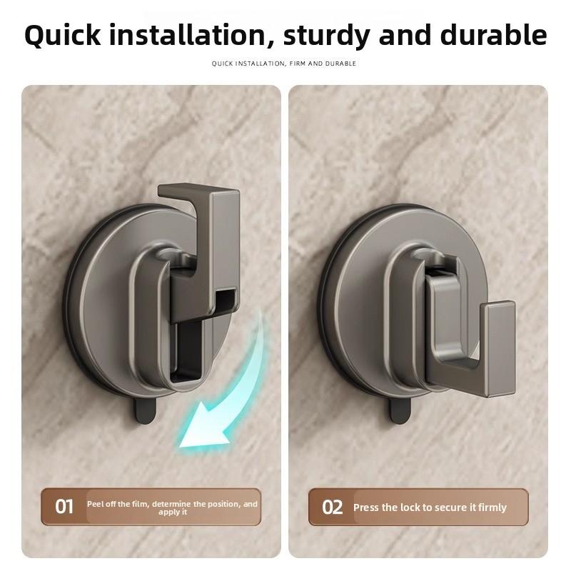 Vacuum Hole-free Wall Toilet, Traceless Hook Behind Kitchen Door