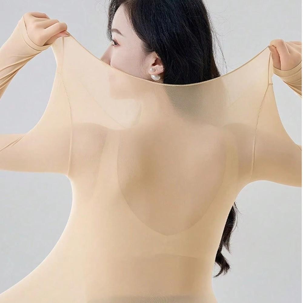 Heat Retention Thermal Underwear Top Invisible Warm Underwear Top Cold Weather