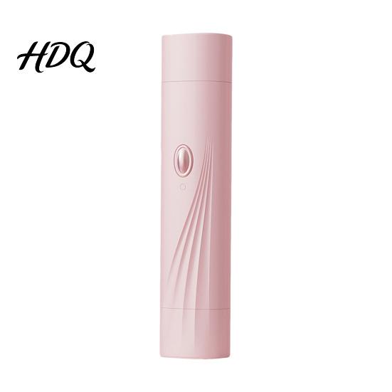 Painless Hair Remover Women Dual-Head Electric Shaver Rechargeable IPX7 Waterproof Bikini Trimmer розовый