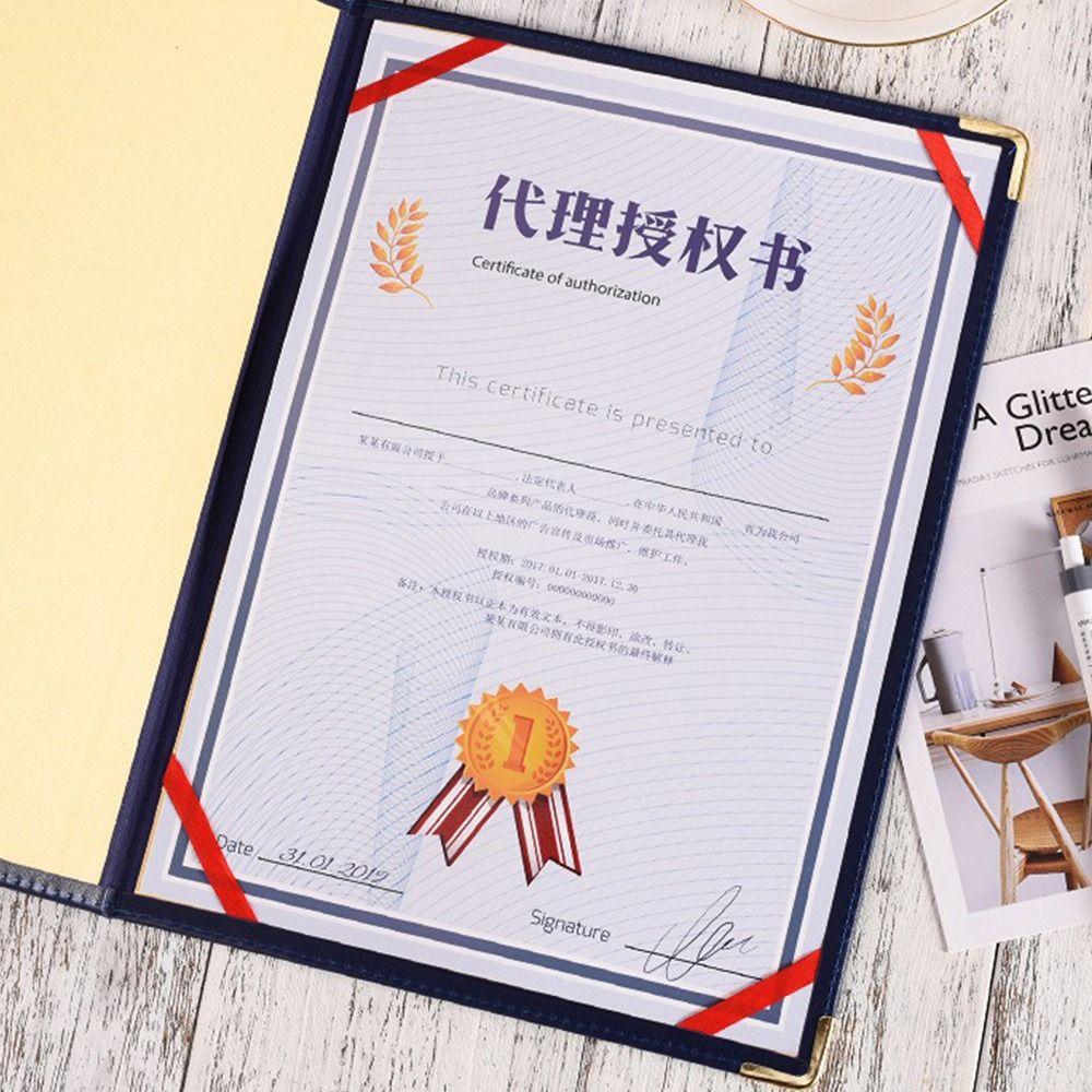 PU-Leder Leerer Ordner Verdickter Zeugenaufbewahrer Neue Hülle