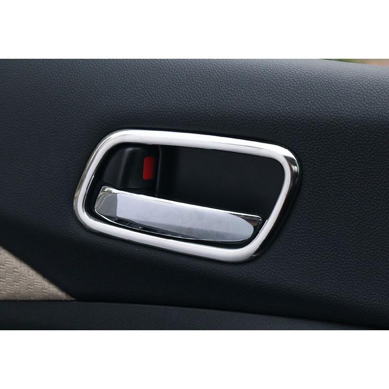 Inner Door Handle Bowl Cover Trim 4PCS For Honda CRV CR-V 2012-2016 Chrome Steel