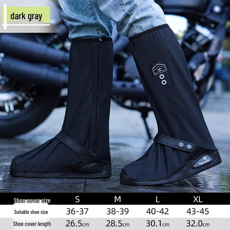 

Мужские и женские водонепроницаемые высокие бахилы из ПВХ - Нескользящие, износостойкие и дышащие для езды на велосипеде осенью и зимой. Small