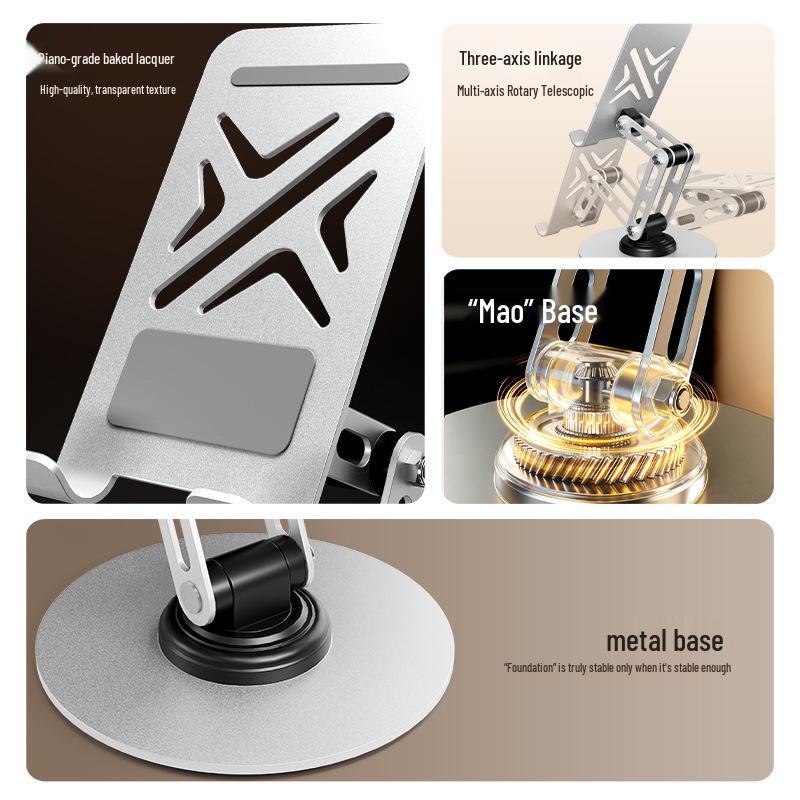 2025 Multi-functional Metal Rotating Stand for Phones & Tablets
