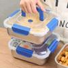 316 Stainless Steel Large Capacity Food Container - Sealed Anti-Drip Lunch Box for Camping Picnic, Fruit & Salad Storage