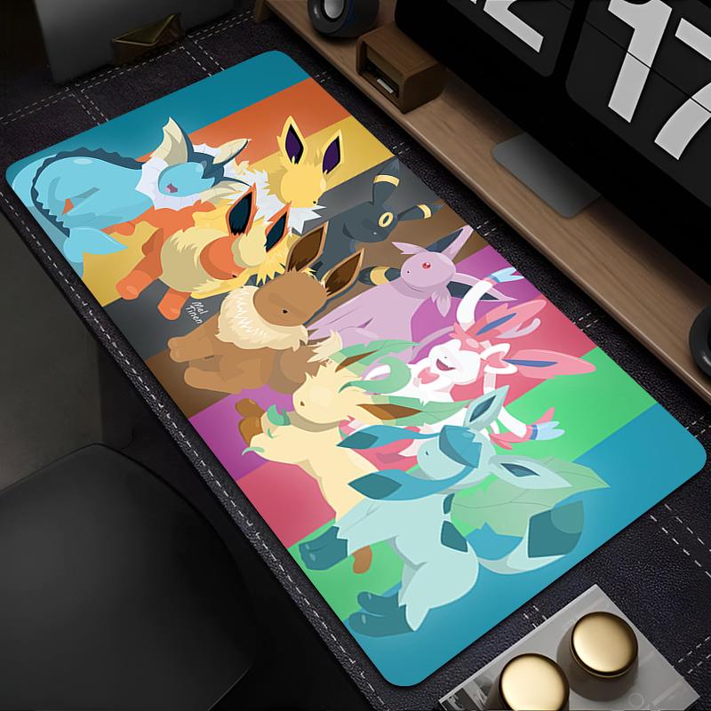 Mouse Pad Pokemon Anime Gaming Accessories Designed Specifically Carpet Gamer Big Computer Keyboard Pad Rubber Desk Mat Mausepad