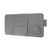 Sunshade Storage Bag Pu Leather Multi-Pocket Net Zipper Car Sun Visor Organizer Sunglasses Holder For Car Interior Accessories
