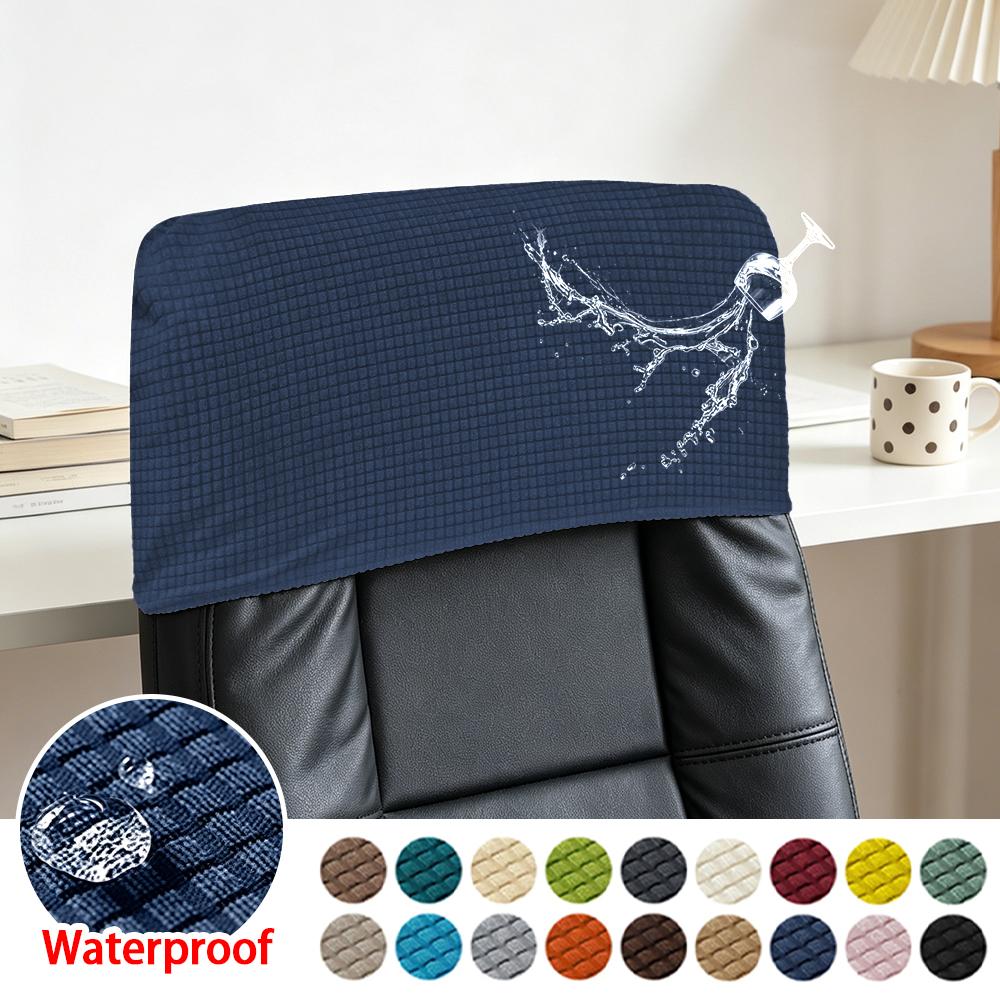1 4 6 Pcs Waterproof Elastic Office Chair Backrest Cover Dustproof Protection Slipcover