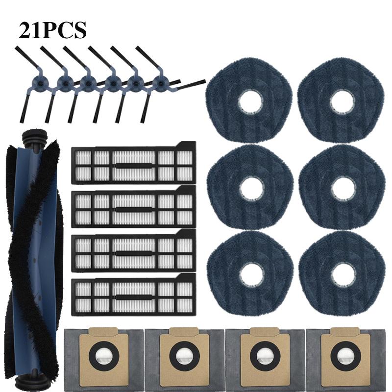 For Eufy X10 Pro Omni Robot Vacuum Spare Parts Main Side Brushes Mop Cloths HEPA Filters Dust Bags Accessories