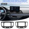 Seamless Fit Stereo Housing 9-Inch Car Radio Fascia Frame for Kia Rio 2006, Dash Vehicle Audio Mounting Bezel Navigation Panel Frame, Install