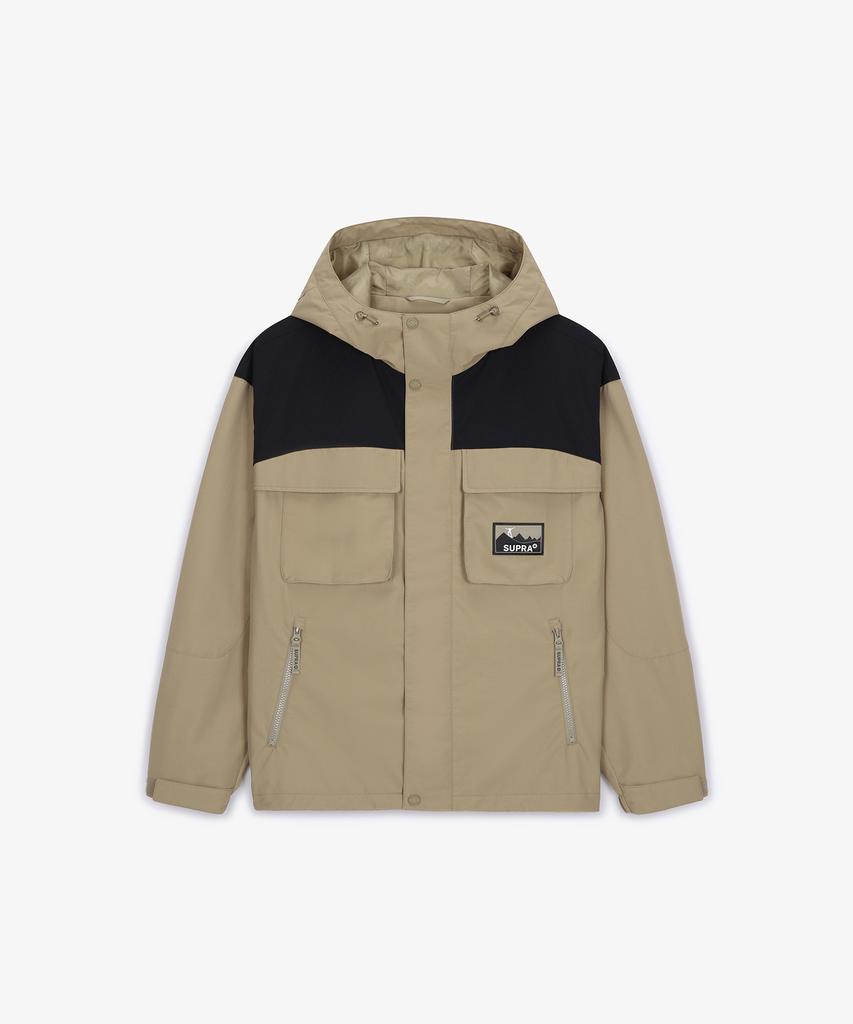 Supra Two-Pocket Contrast Windbreaker (Beige)